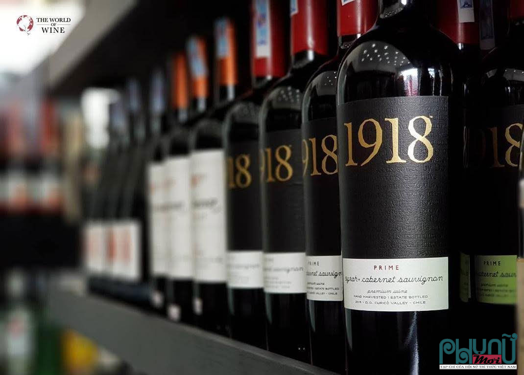 1918 Prime Syrah Cabernet Sauvignon Premium được các trưng bày tại nhiều showroom lớn