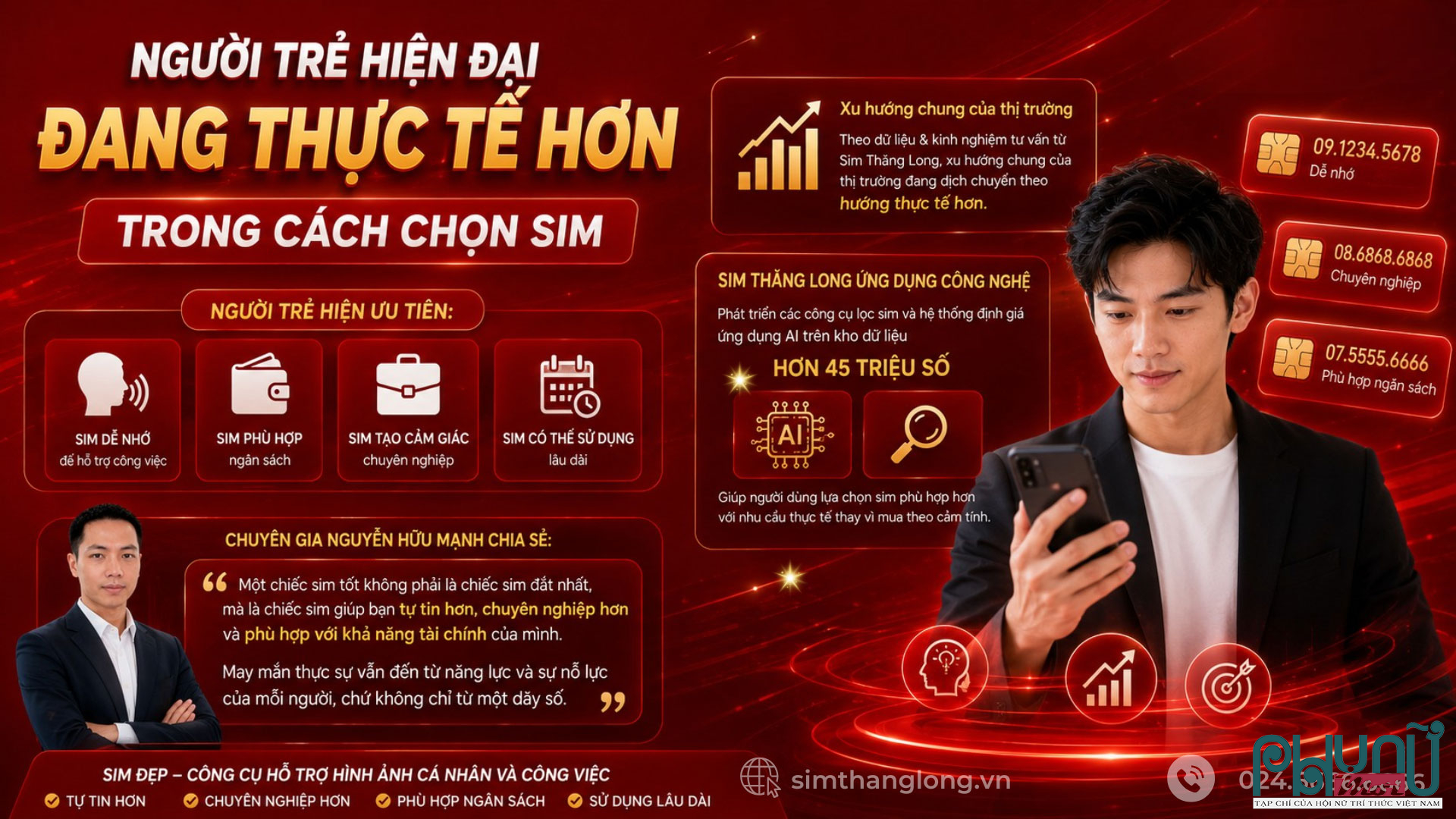 Người trẻ hiện đại đang thực tế hơn trong cách chọn sim