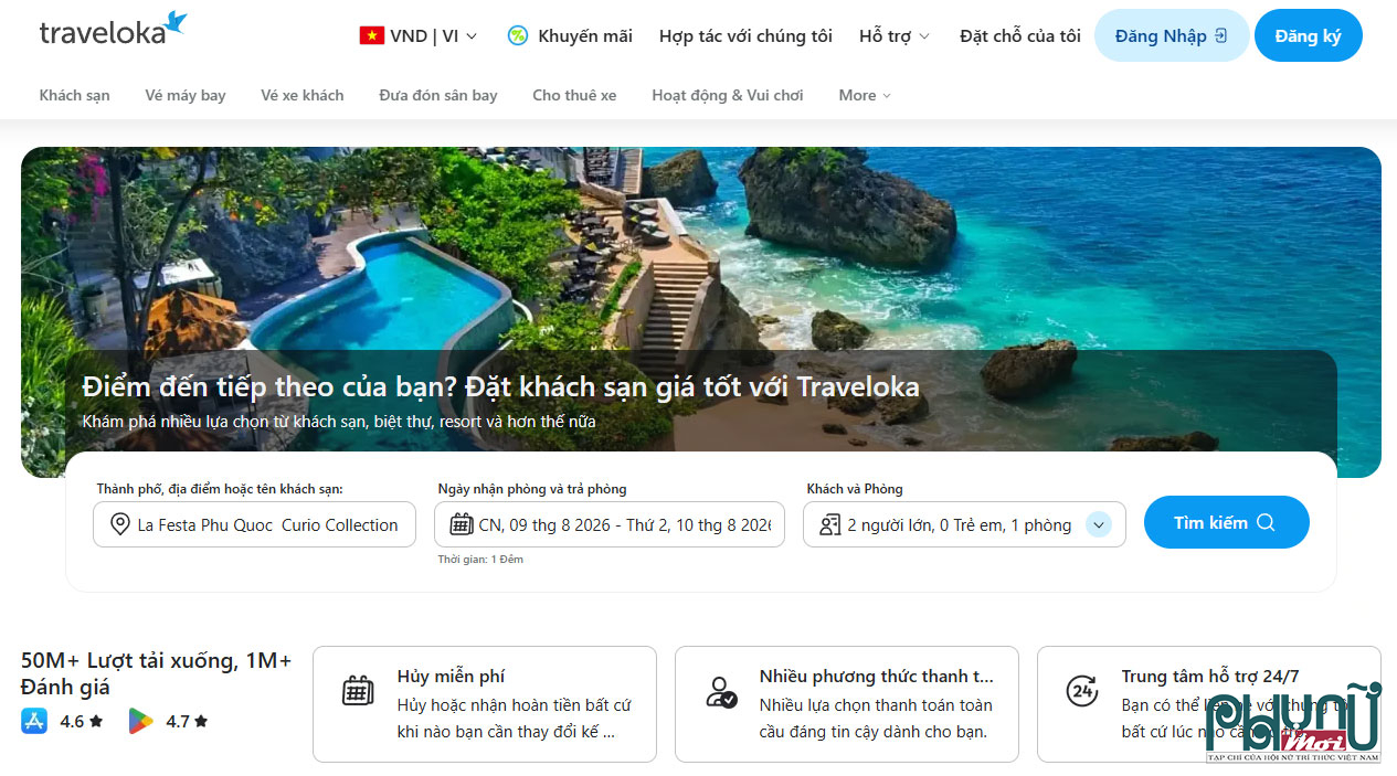Đặt khách sạn Nha Trang nhanh chóng với Traveloka