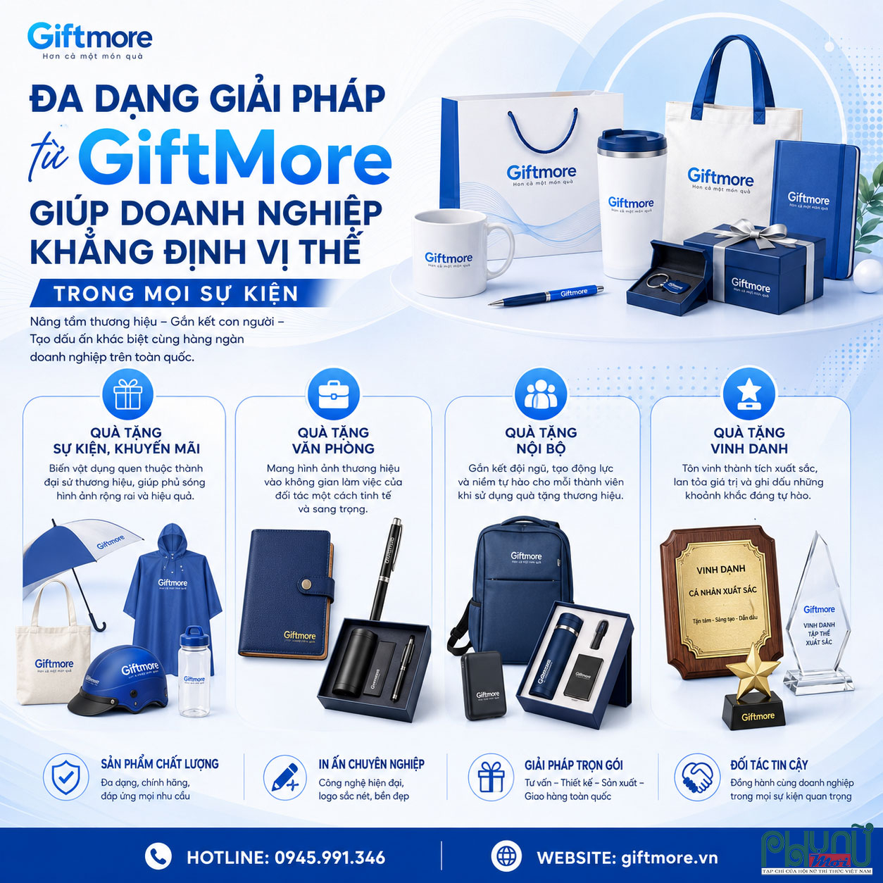 Đa dạng giải pháp từ GiftMore giúp khẳng định vị thế trong mọi sự kiện