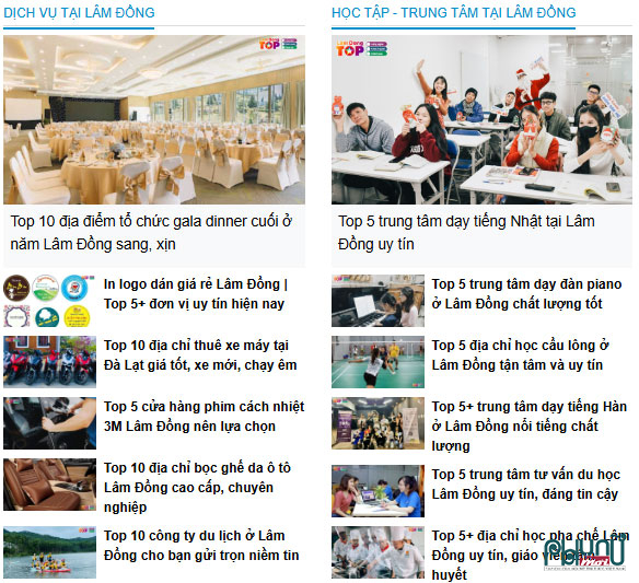 LamDongtoplist tổng hợp thông tin theo nhiều chủ đề