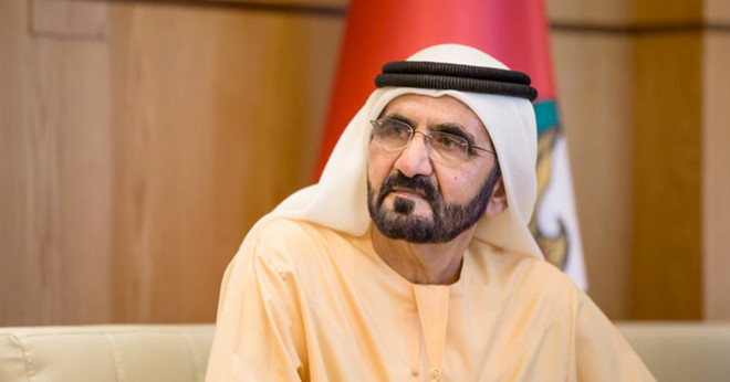 Tiểu vương Dubai Mohammed bin Rashid Al Maktoum giữ chức phó tổng thống và thủ tướng UAE. Ông sở hữu khối tài sản khoảng 4 tỷ USD. Ảnh: Construction Week Online