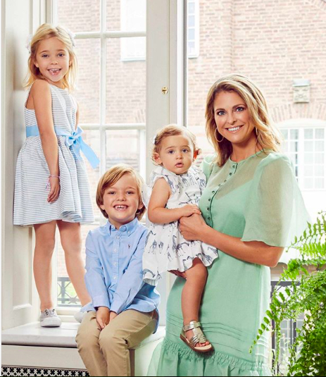 Công chúa Thuỵ Điển Madeleine và các con