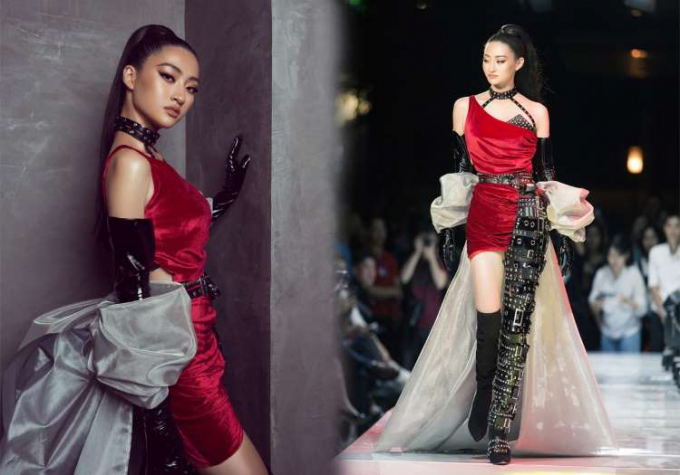 Lương Thuỳ Linh từng đảm nhận vị trí vedette trong nhiều show thời trang trong nước