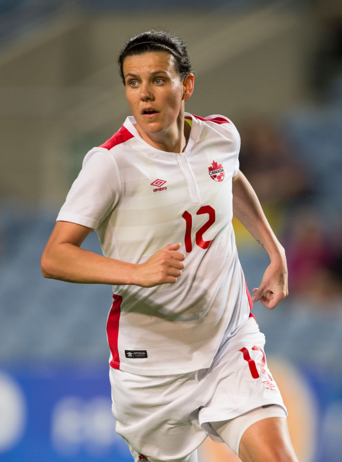 Sinclair là đội trưởng đội tuyển bóng đá nữ Canada