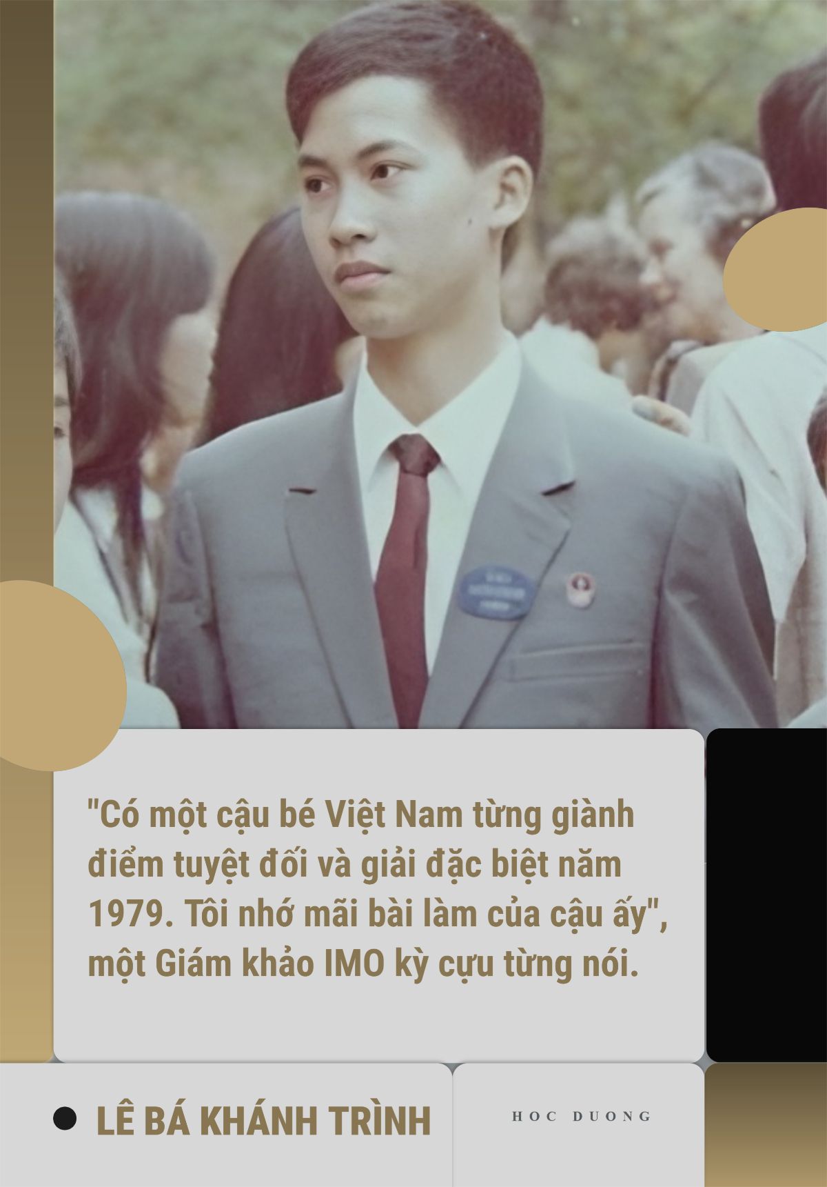 Huyền thoại Toán học Việt Nam - TS Lê Bá Khánh Trình: 