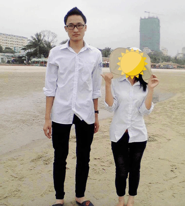 Một hình ảnh khác thời còn đi học của chàng trai Quảng Ninh (Ảnh: FBNV)