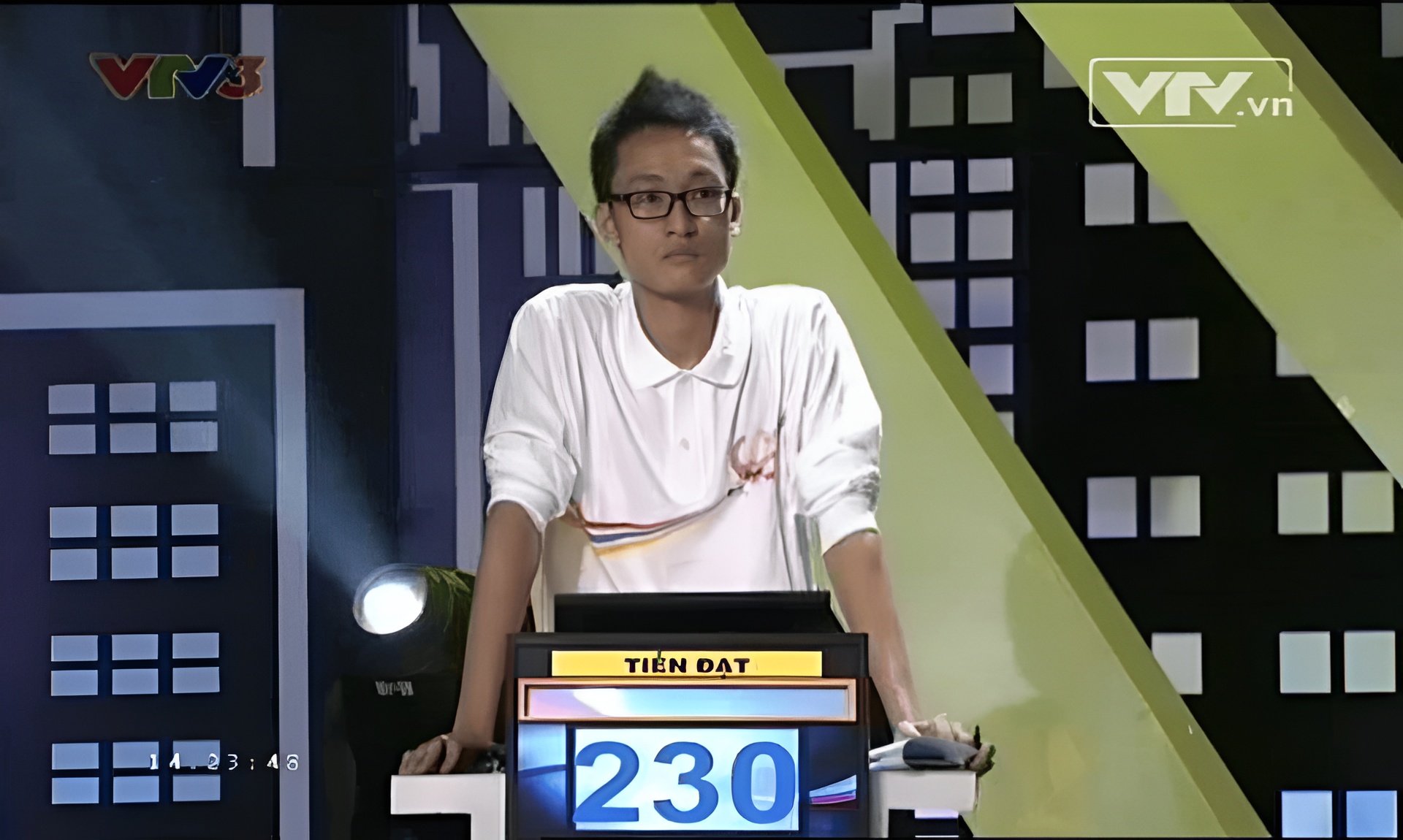 Tiến Đạt hồi thi Olympia năm 2013 (Ảnh: Chụp màn hình)