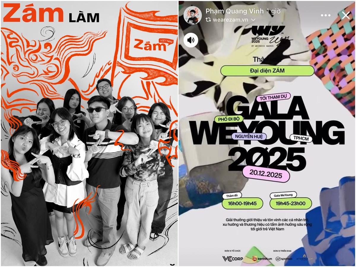Zám - Team Gen Z dám nghĩ dám làm cũng sẽ có mặt tại đêm GALA WeYoung 2025