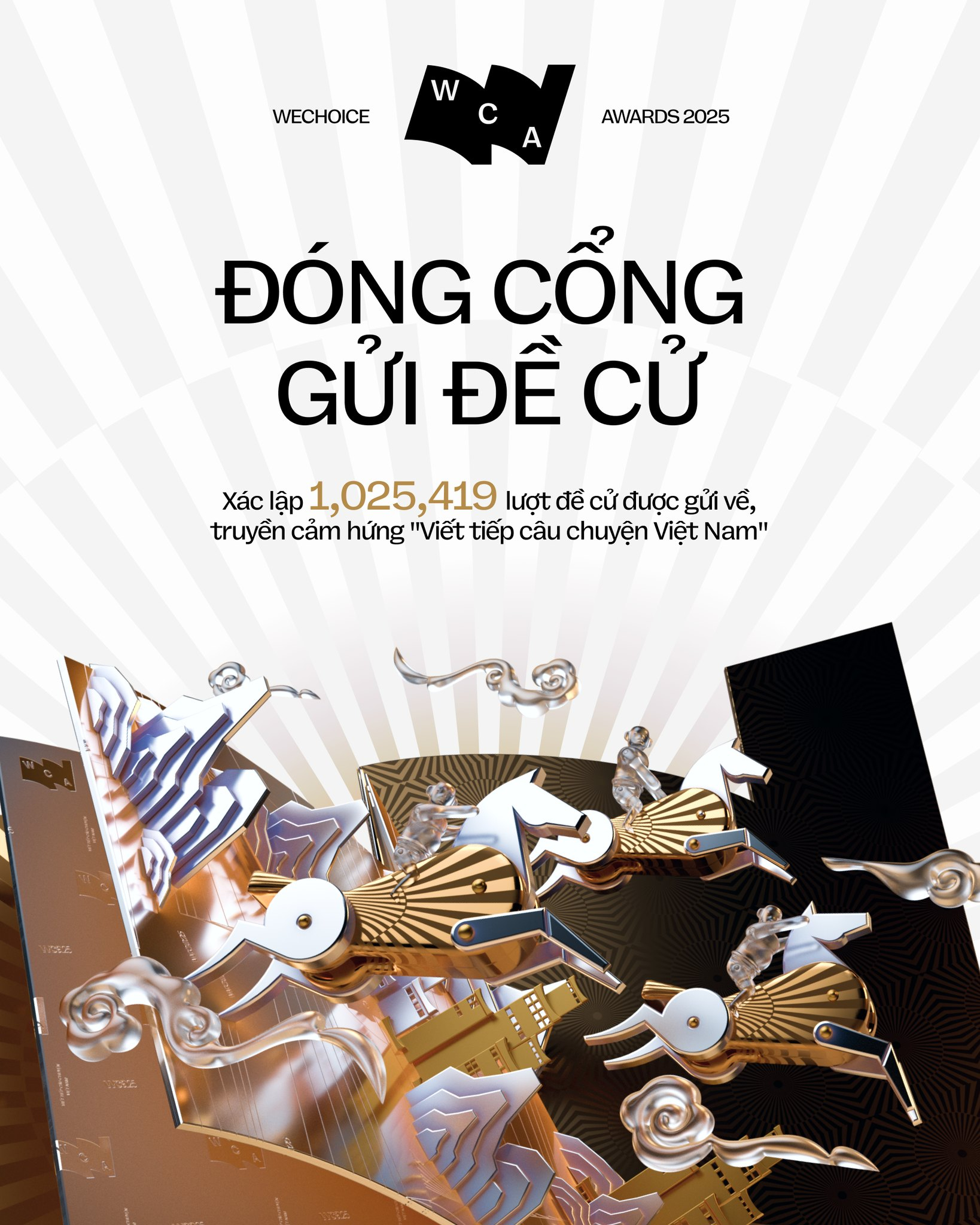 Hơn 1 triệu lượt đề cử đã được cộng đồng gửi về trong 8 ngày (Ảnh chụp màn hình)