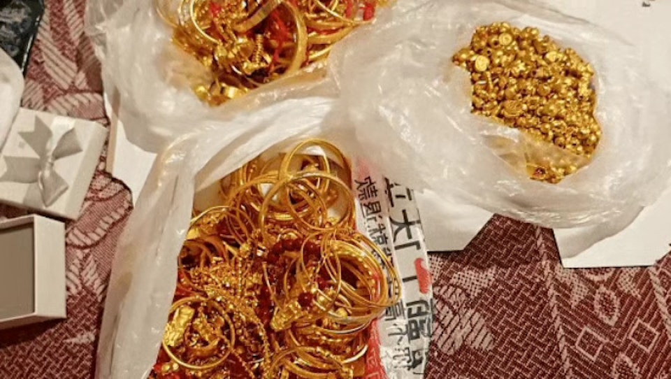 Số vàng thu giữ được