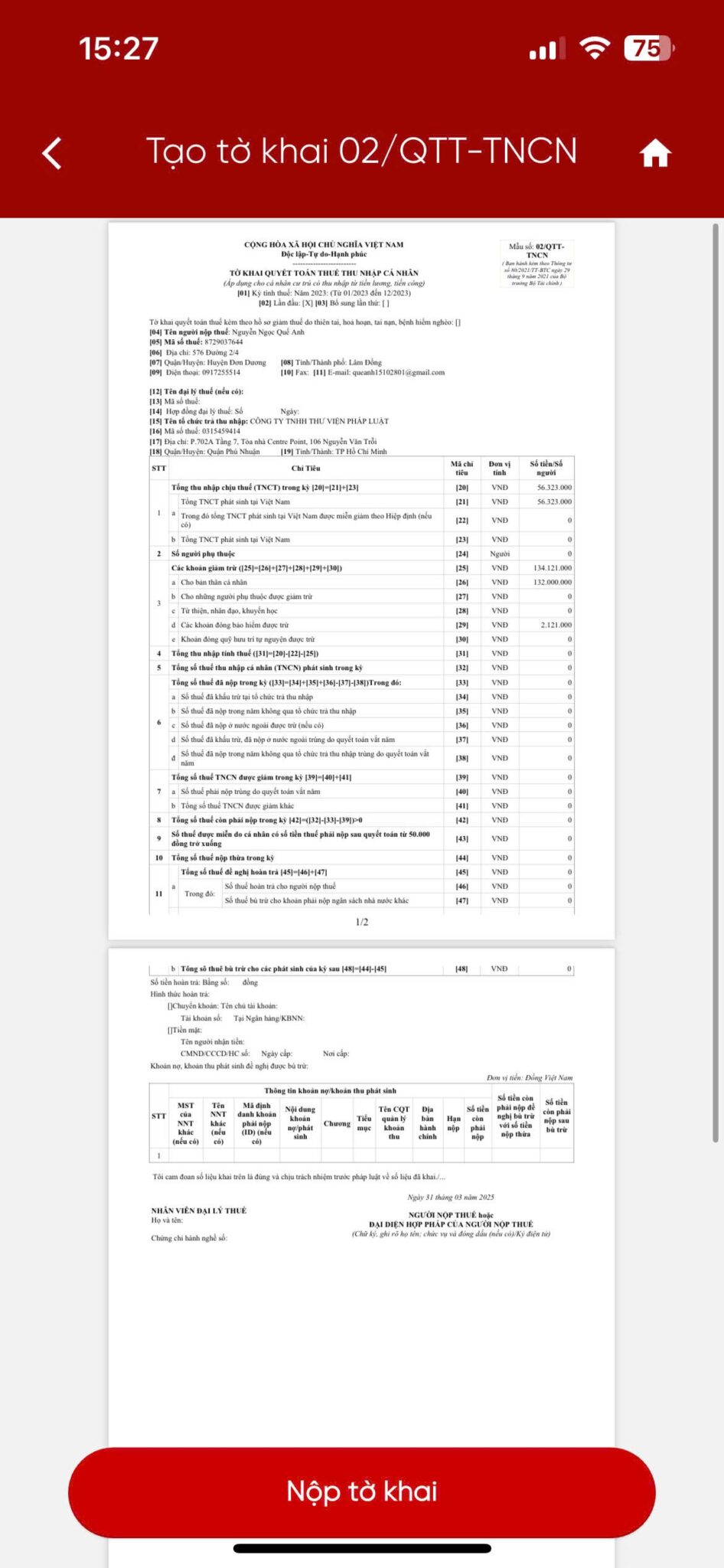 Cách quyết toán thuế trên eTaxMobile chuẩn nhất 2026