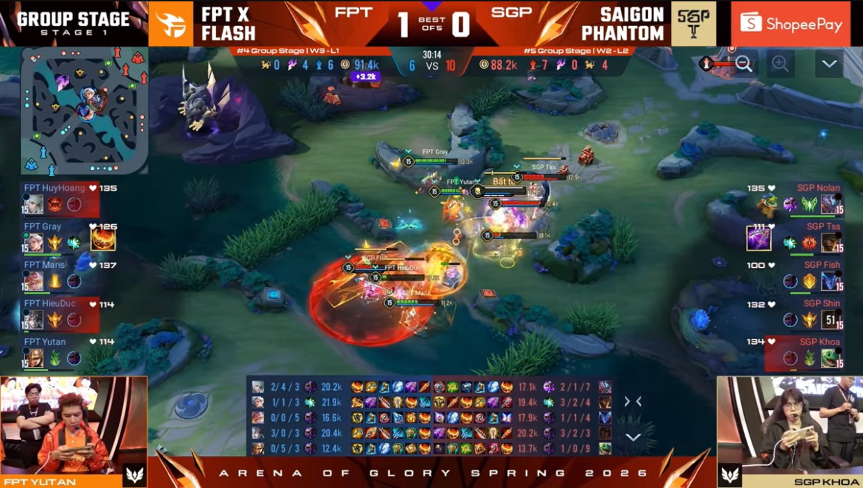   Tình huống giao tranh quyết định mang về chiến thắng lật kèo cảm xúc cho FPT Flash ở ván 2  