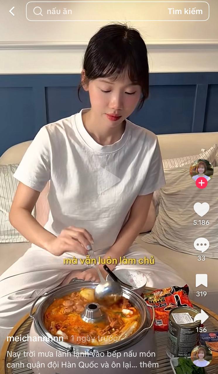 Ảnh chụp màn hình từ video của Meichan 