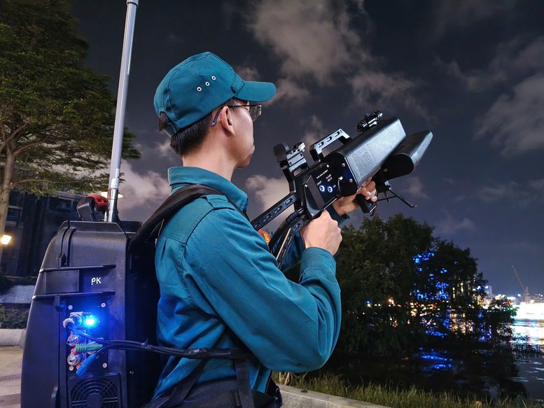 Ban Chỉ huy quân sự các phường, xã trên địa bàn TP Đà Nẵng được trang bị súng chế áp UAV, phối hợp chặt chẽ với lực lượng chức năng trong phát hiện, ngăn chặn, xử lý vi phạm