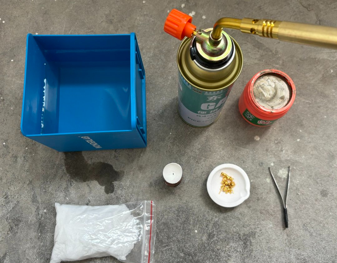 Bộ dụng cụ chế tác vàng tại nhà