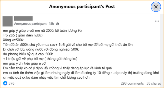 Nguyên văn bài đăng của cô (Ảnh chụp màn hình)