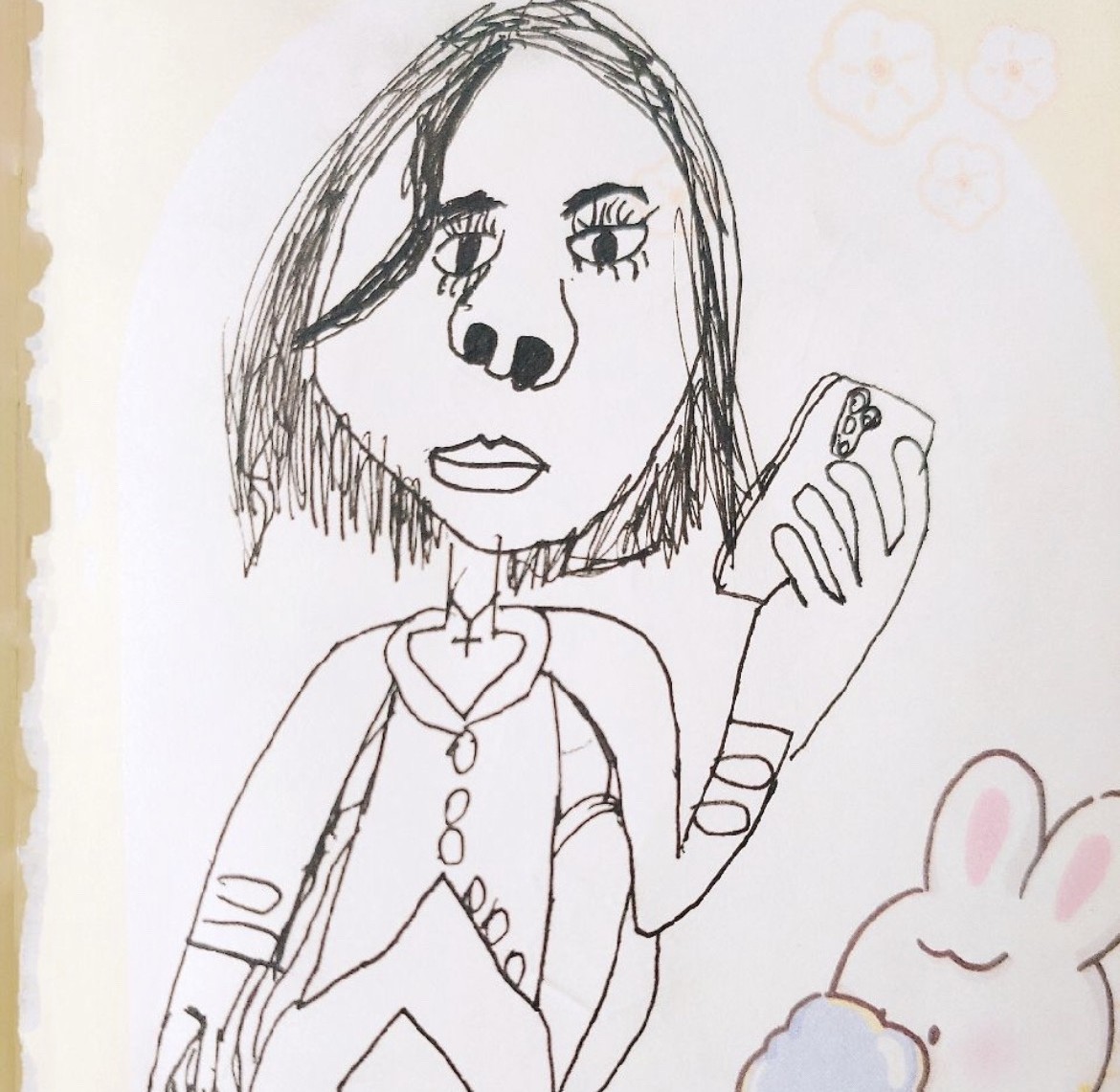 Mâu thuẫn ghê luôn, vừa tức vì con vẽ nói xấu mình mà vừa cười vì sao mà vẽ giống thế