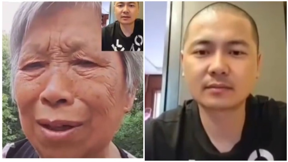   Người mẹ già tóc bạc trắng không biết con trai đã qua đời, đã trò chuyện cùng 