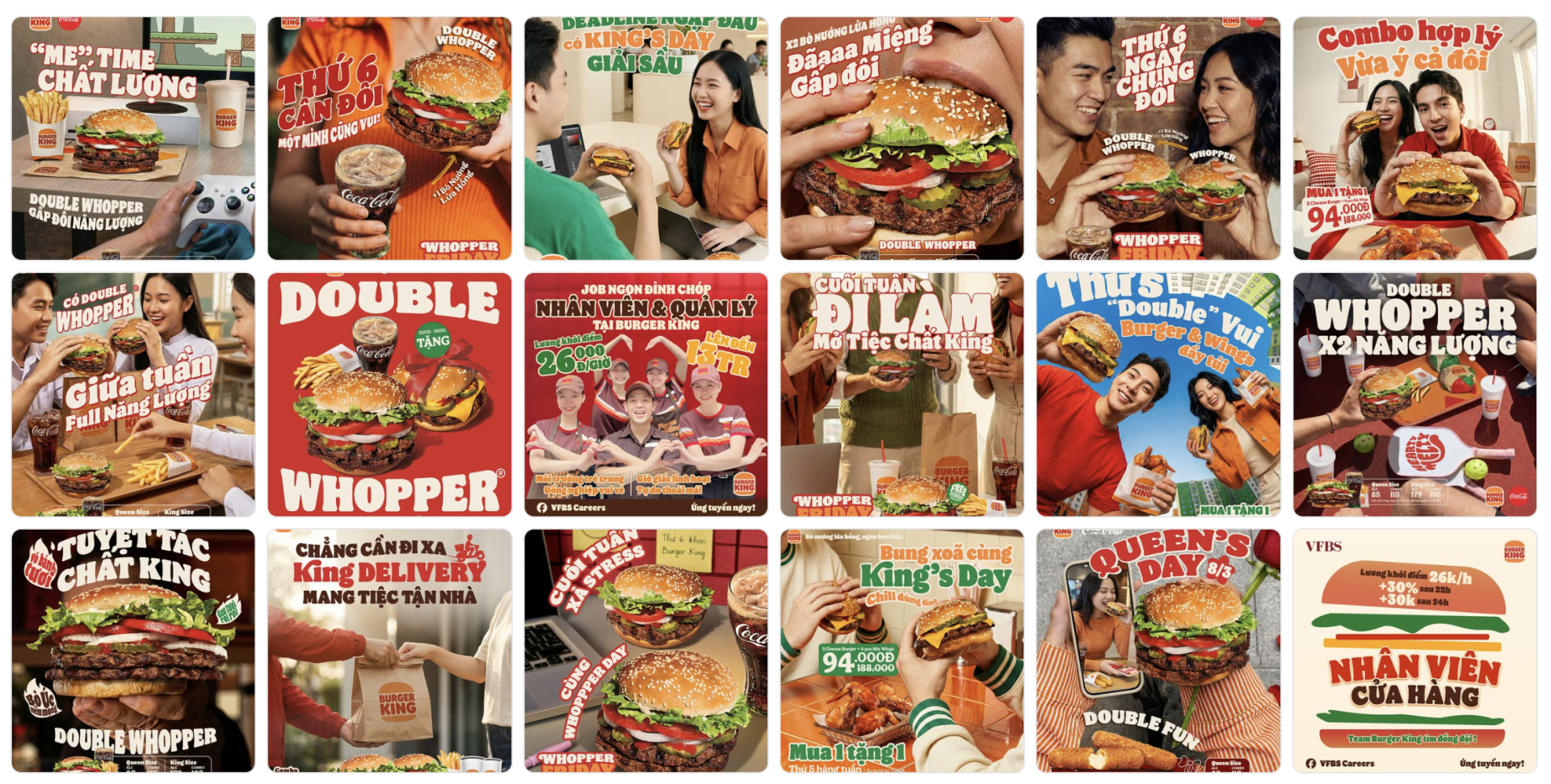 Fanpage của Burger King vẫn đang hoạt động rất sôi nổi.