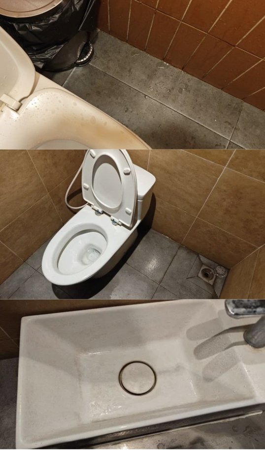 Khu vực vệ sinh bị khách hàng phàn nàn nhiều nhất với tình trạng sàn nhà thường xuyên ẩm ướt.