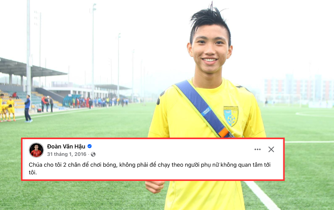 Chia sẻ của Văn Hậu năm 17 tuổi 
