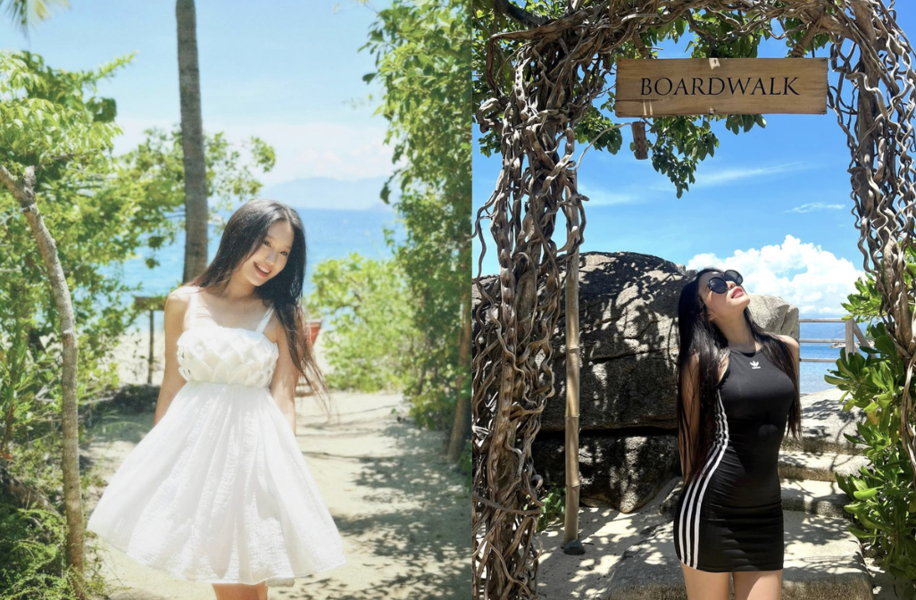 Mỗi lần đi biển về, nàng WAG đăng hình không biết chán.