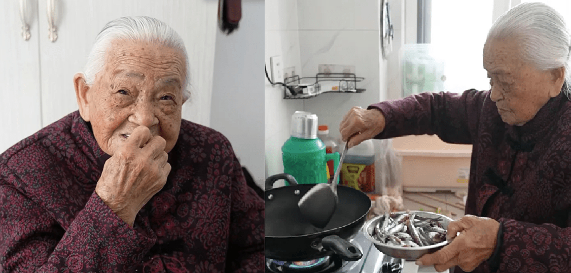 Cụ bà 104 tuổi trí tuệ vẫn minh mẫn,