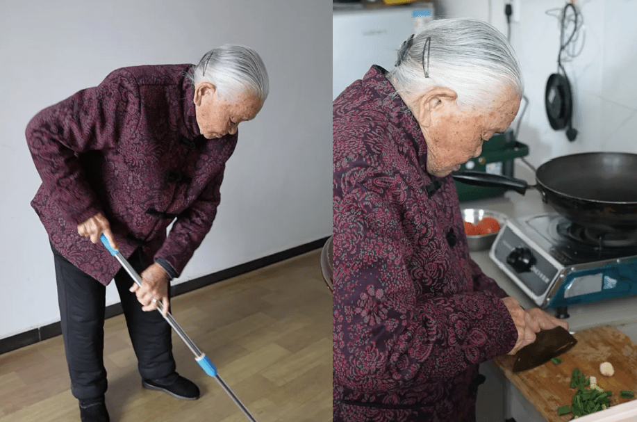 Cụ bà 104 tuổi trí tuệ vẫn minh mẫn,