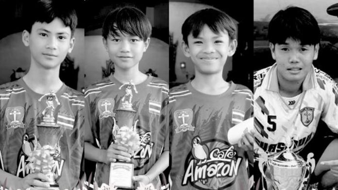 Cả 4 thiếu niên đều là những cầu thủ nhí triển vọng
