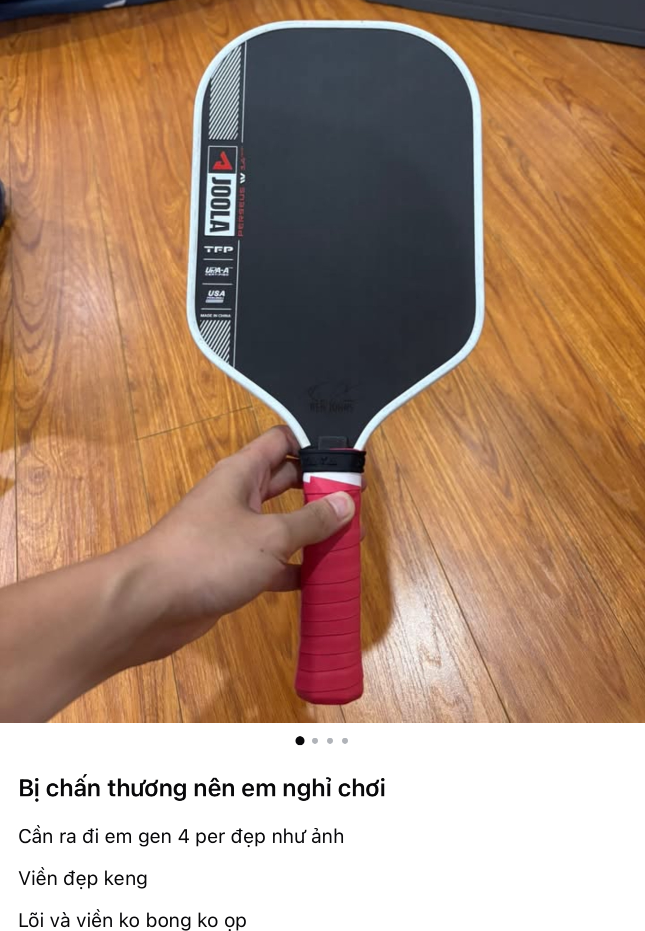 Chi tiền triệu mua vợt pickleball rồi 