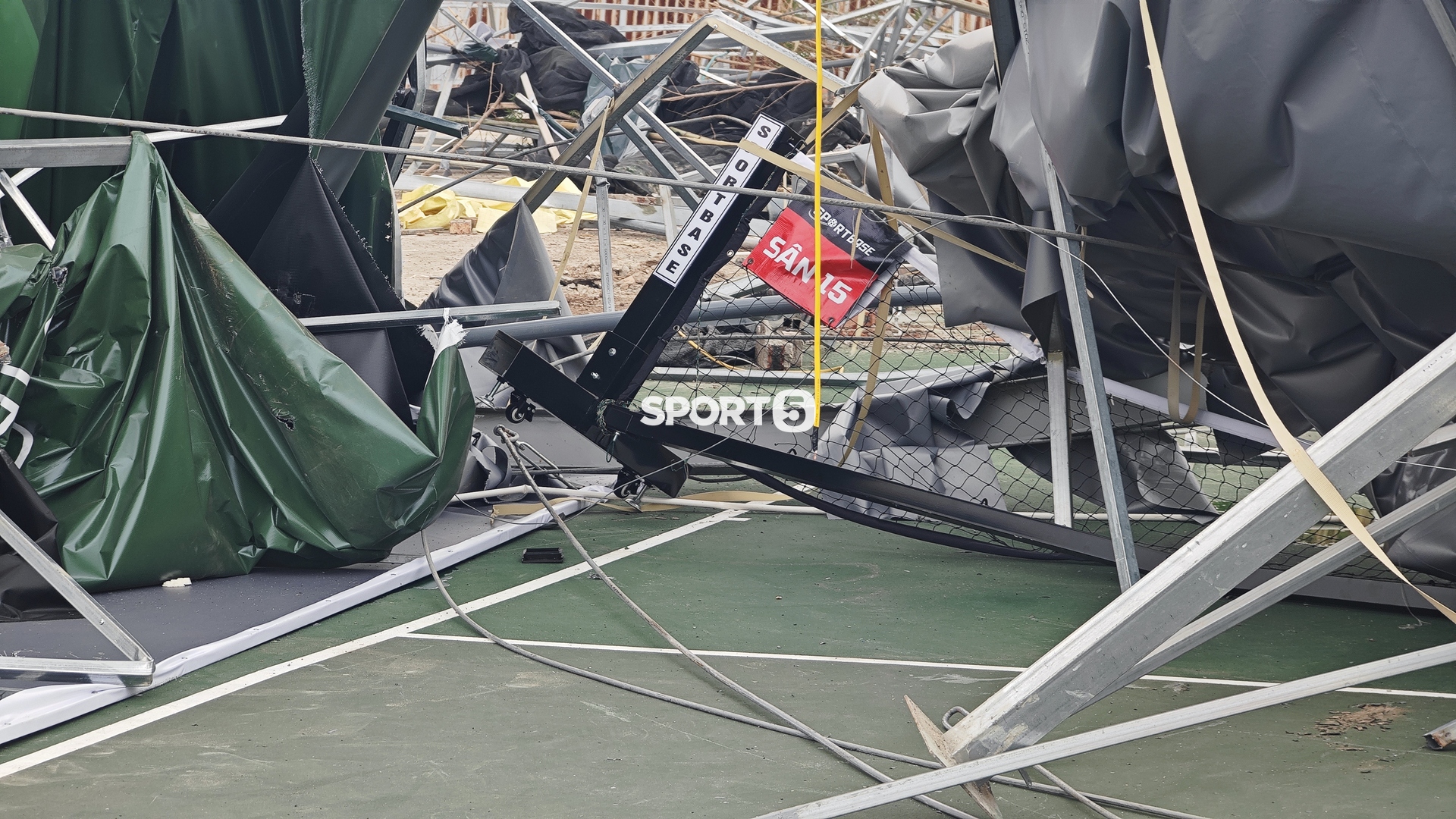 Hình ảnh sân pickleball sau khi bị tháo dỡ (Ảnh: NXH) 