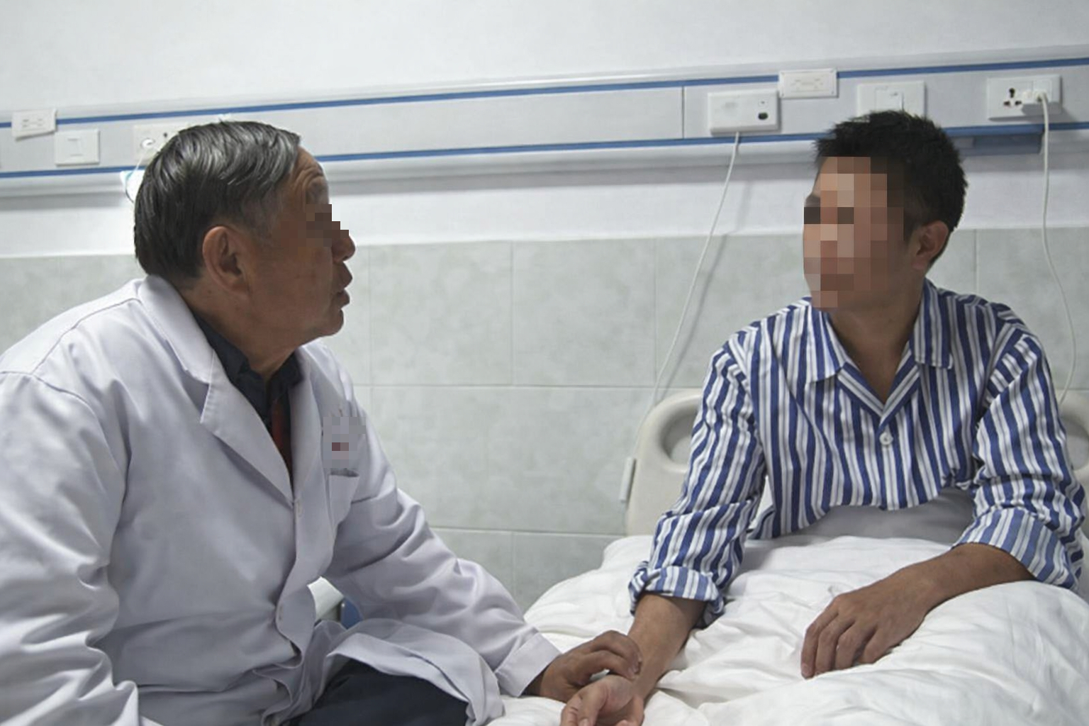 Tình trạng sức khỏe của nam tài xế tốt lên sau khi điều trị đông tây y kết hợp (Ảnh BS cung cấp cho Rednet)