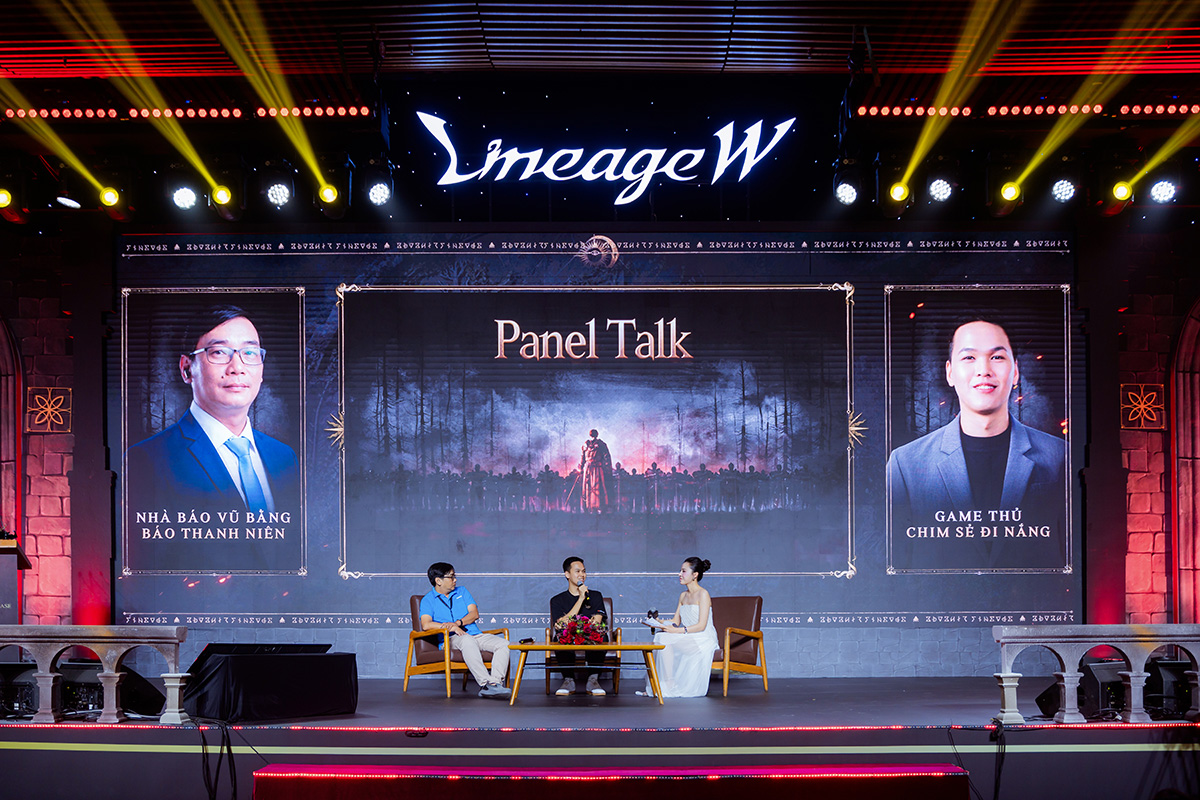 Khách mời chia sẻ về Lineage W tại sự kiện 