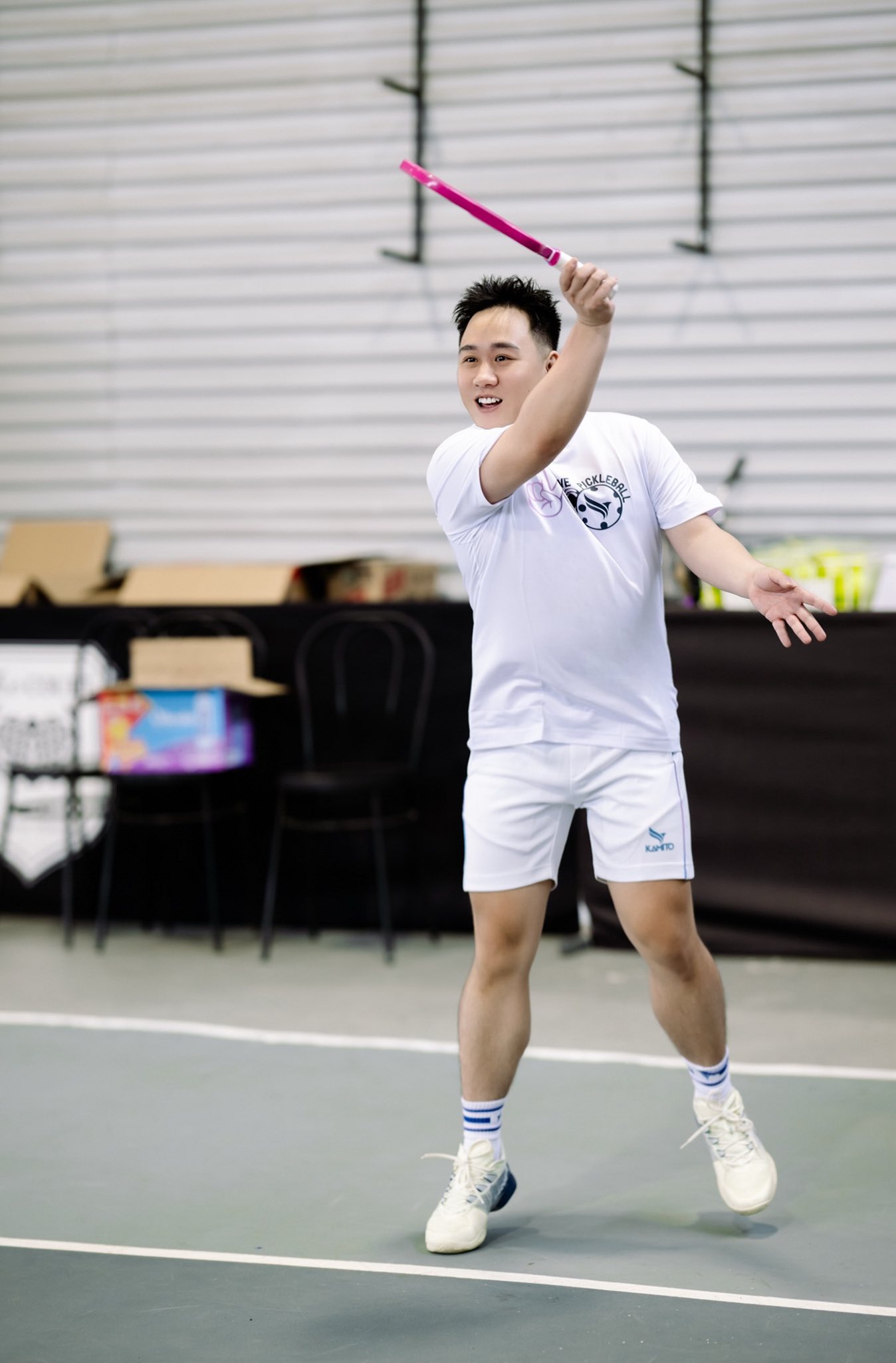 Những khoảnh khắc đi chơi pickleball được nam ca sĩ khoe trên trang cá nhân 