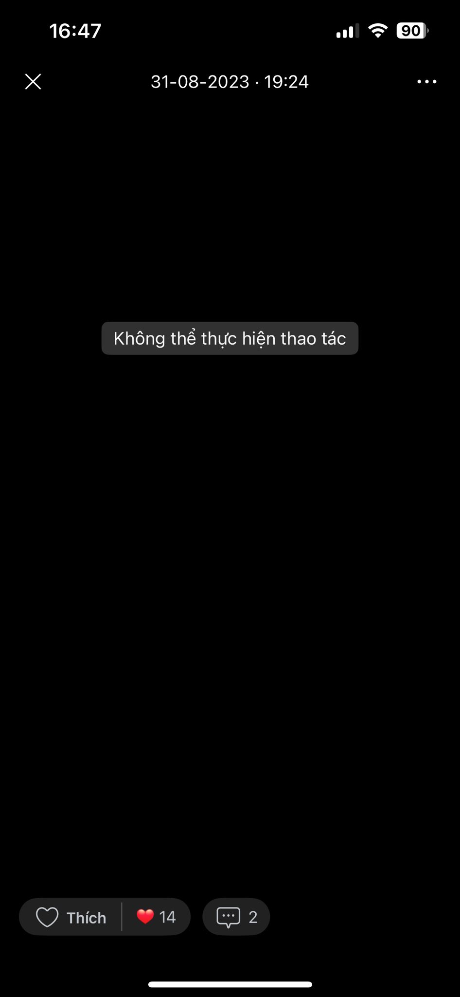 Khi chụp ảnh màn hình avatar của người khác, hệ thống Zalo sẽ chặn lại với thông báo 