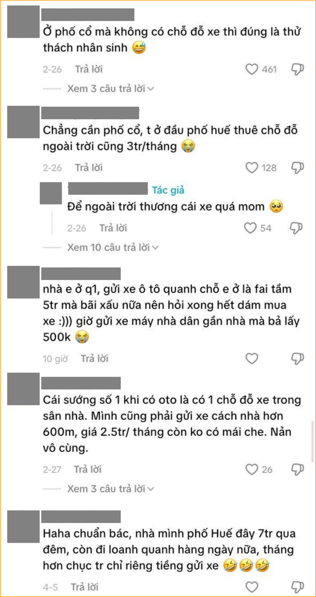 Nản vì tiền thuê chỗ gửi xe ô tô (Ảnh chụp màn hình)