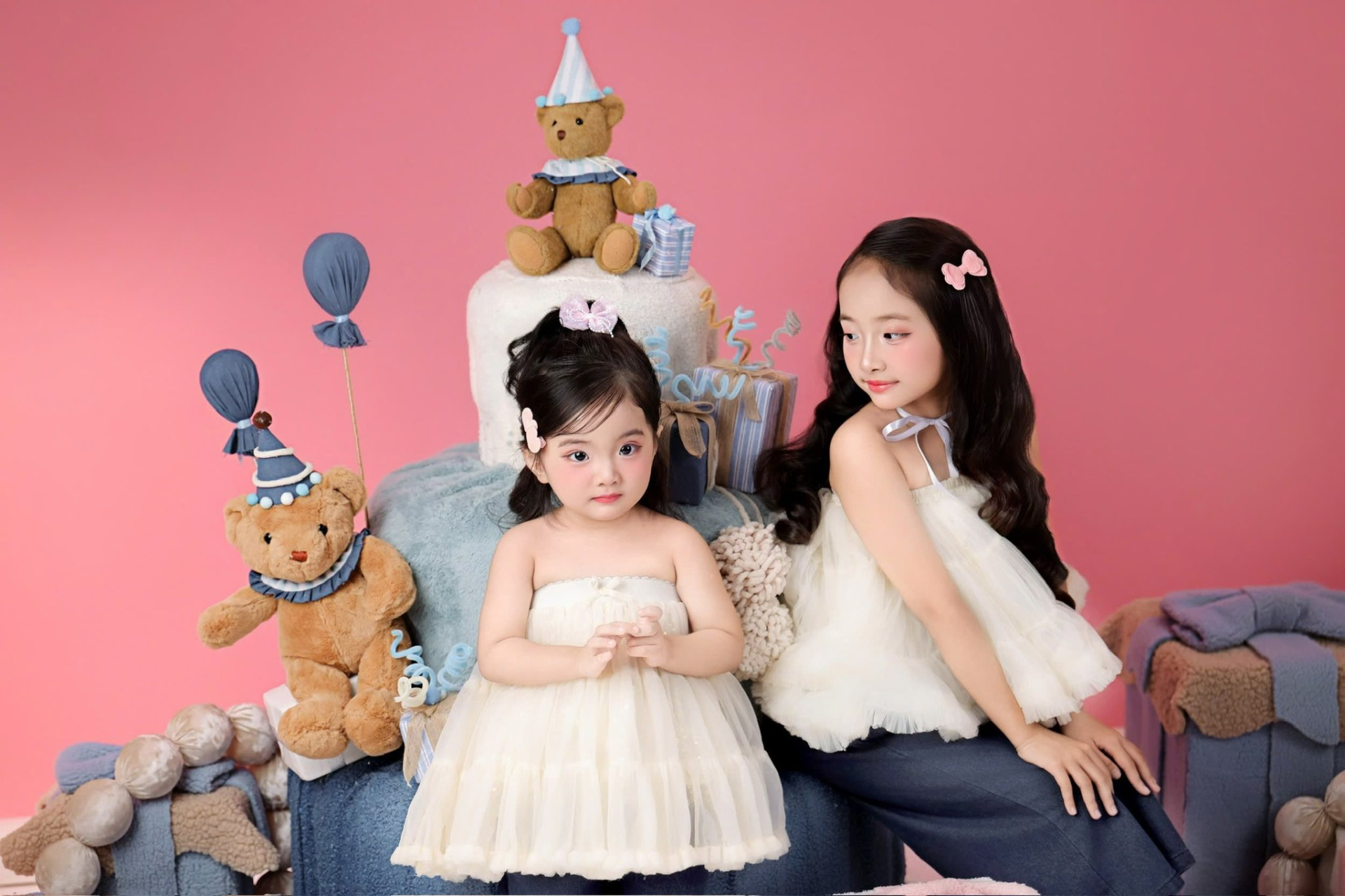 Phát sốt trước visual xinh yêu như búp bê của Anna, Lisa nhà Khánh Thi - Phan Hiển