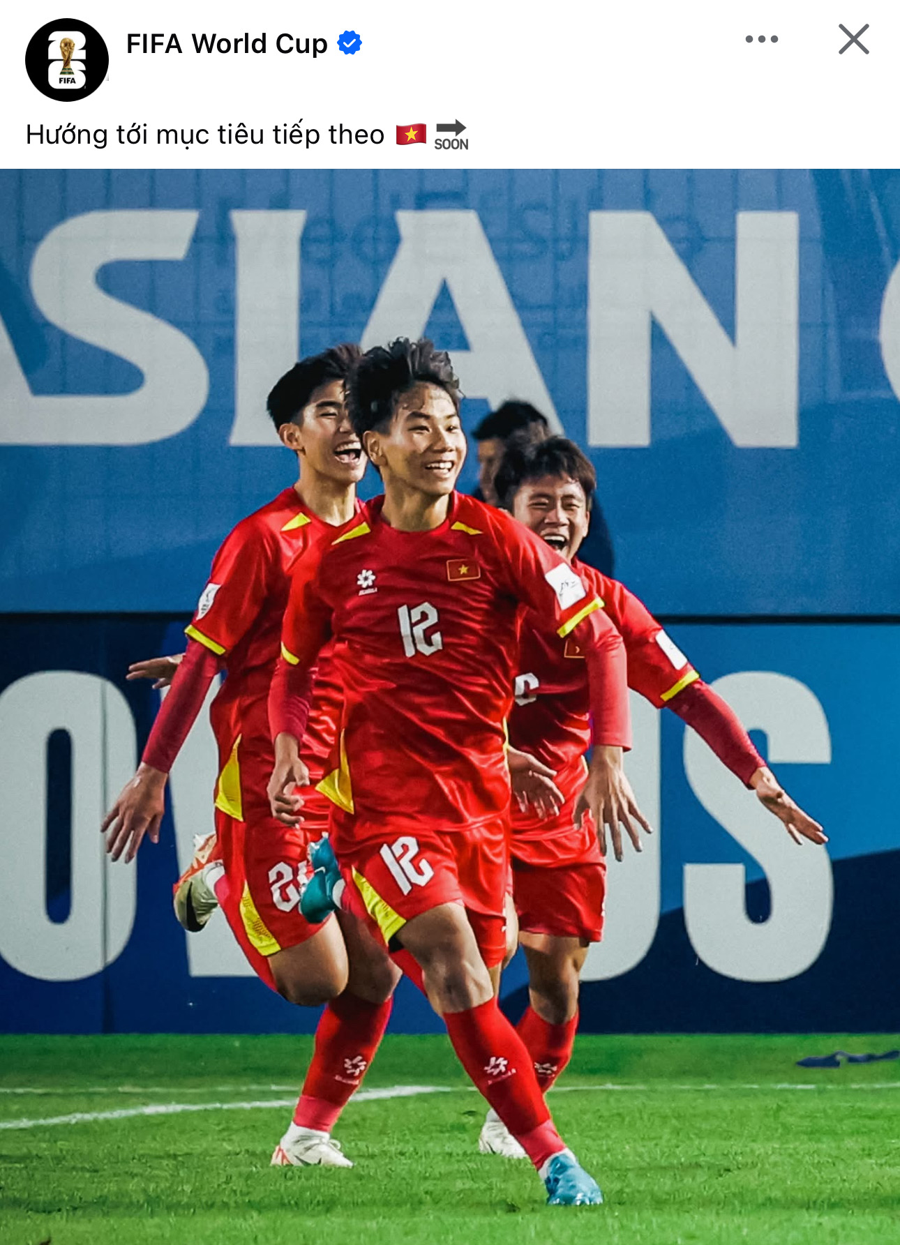FIFA đăng bài chúc mừng U17 Việt Nam