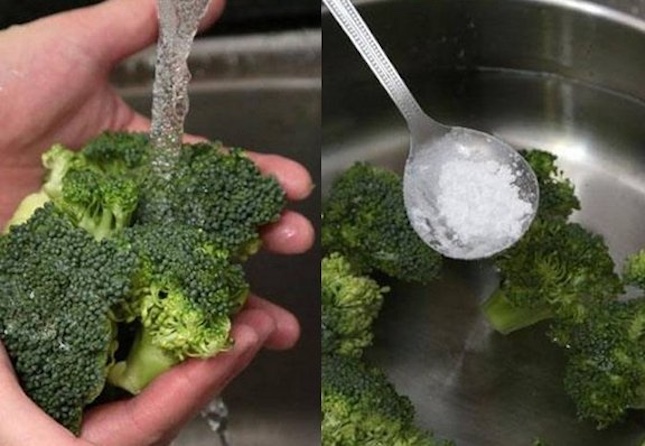 Ngâm bông cải xanh 3 lần nước muối vẫn đầy 