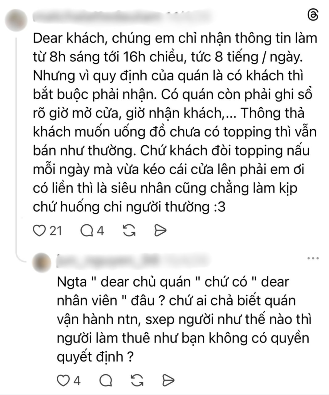 “8 giờ thì đừng nói câu chưa nấu xong trân châu”: Khách quá quắt hay quán làm ăn thiếu chuyên nghiệp?