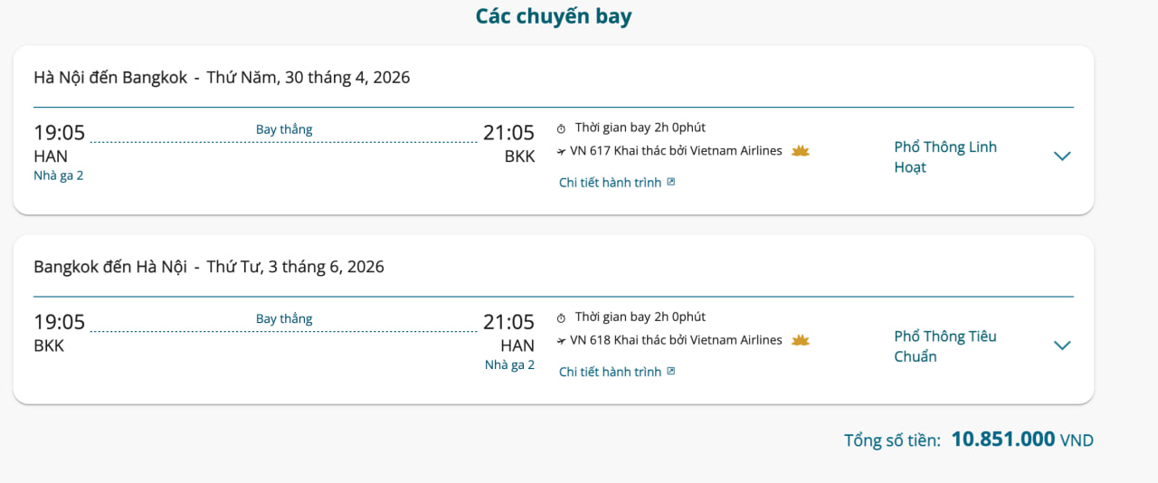 Vé máy bay chạm mốc 25 triệu, Thái Lan không còn là lựa chọn rẻ nữa rồi