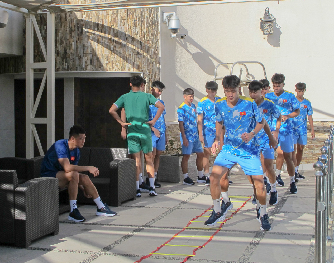 Khoảnh khắc đáng yêu của U17 Việt Nam 