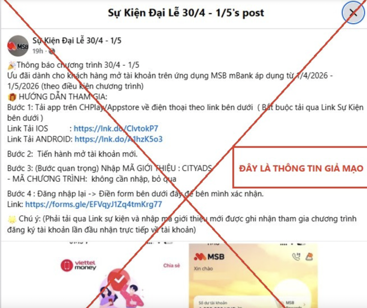 Ngân hàng thông báo quan trọng về chiêu chiếm quyền điều khiển điện thoại