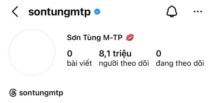   Tài khoản Instagram của Sơn Tùng M-TP ẩn toàn bộ bài đăng và tụt khoảng 200K người theo dõi  