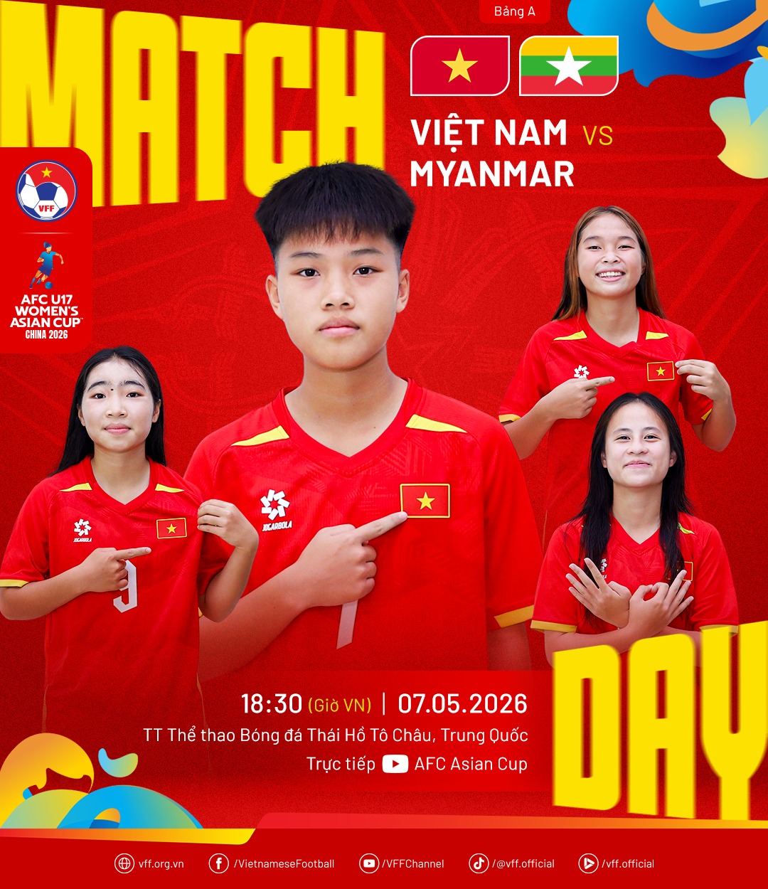 Kết quả U17 nữ Việt Nam đấu với Myanmar tại U17 châu Á hôm nay mới nhất