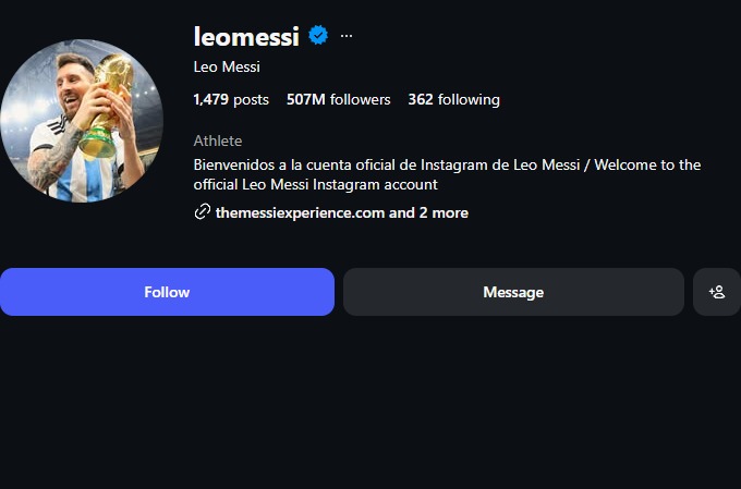 Messi cũng chịu ảnh hưởng với khoảng 8 triệu follower tụt sau đợt thanh lọc