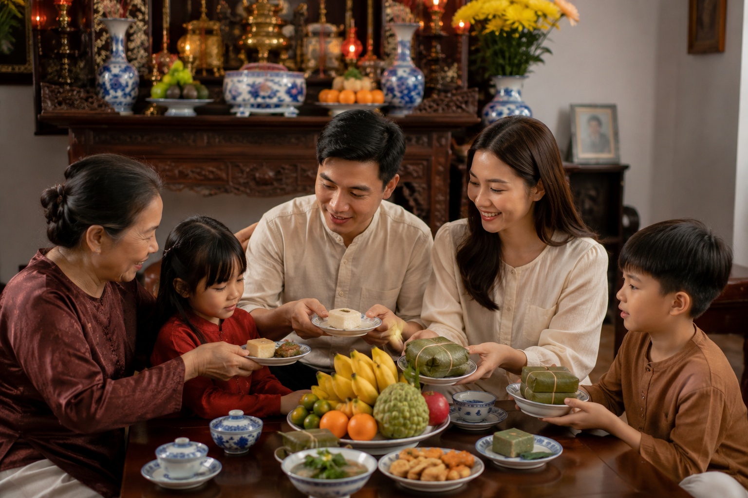 Thắp hương xong bao lâu thì được ăn đồ cúng?