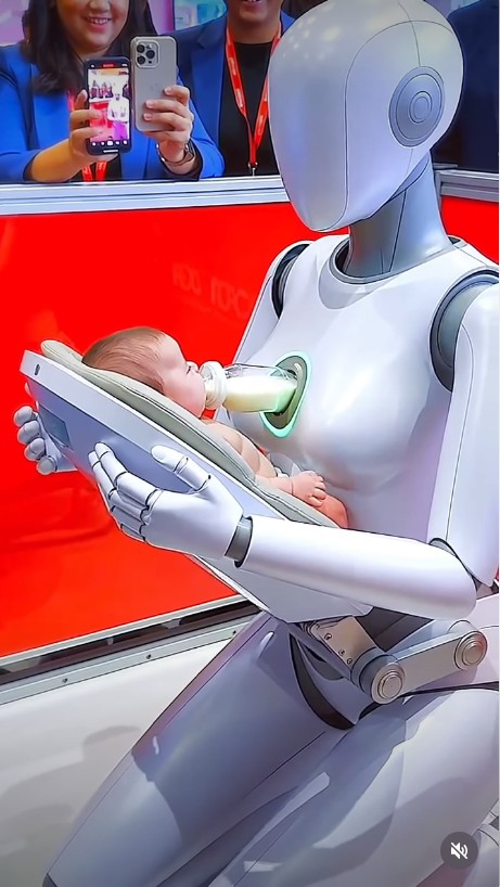 Clip robot AI cho em bé bú sữa hút 16 triệu view khiến nhiều người tranh cãi, sự thật thế nào?
