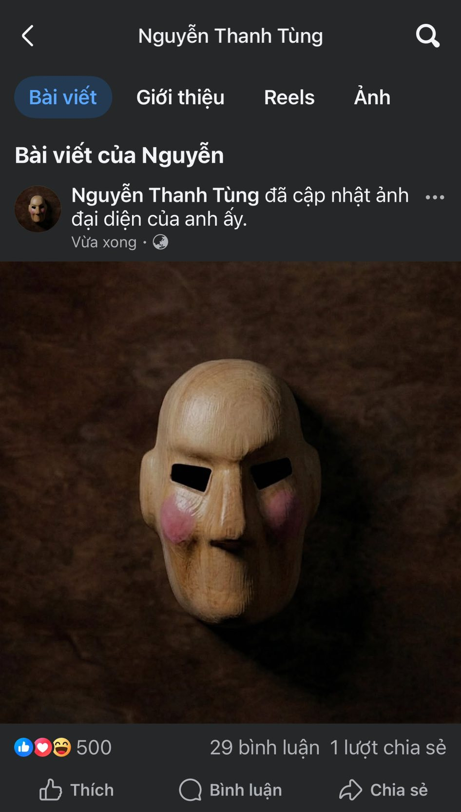 Sơn Tùng M-TP có bài đăng đầu tiên trên Facebook cá nhân sau 2 năm